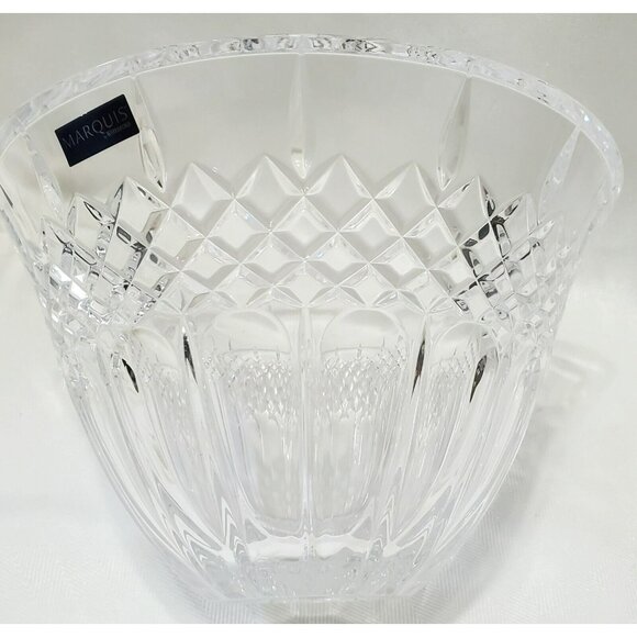 New Marquis Waterford Crystal Bowl Fruit Dessert Salad Serving Dish Germany 8" - Picture 6 of 16